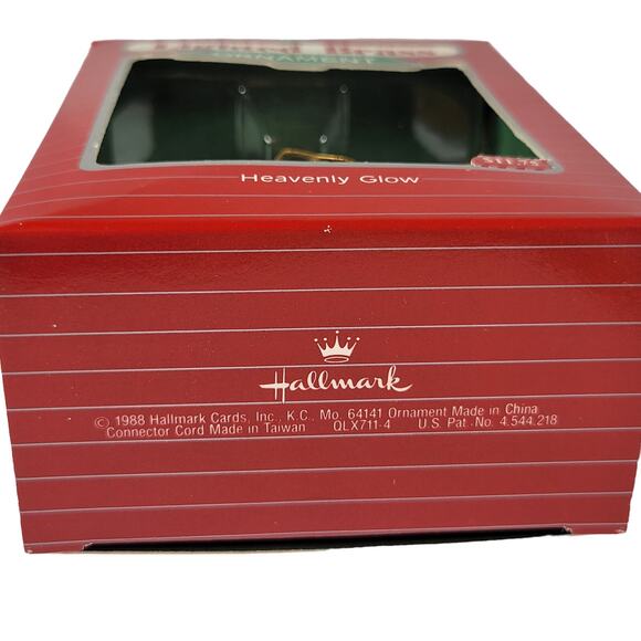 Vintage Hallmark Keepsake Magic Lighted Brass Angel Ornament Heavenly Glow 1988 - Picture 4 of 8
